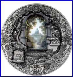 ROMA Monumental View Rome 3 Oz Silver Coin $20 Cook Islands 2024