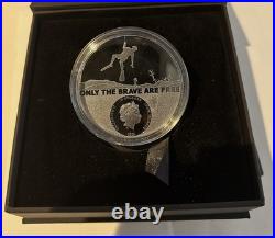 Real Heroes Coast Guard $20 2023 3oz Pure Silver 50mm Black Proof 850 PCS UHL