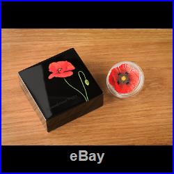 Remembrance Poppy 1 oz Proof-like Silver Coin Cook Islands 5$ 2017