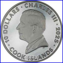 Rough Storms The Journey Anchor 2 oz Black Proof Silver Coin Cook Islands 2025