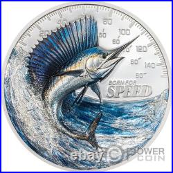 SAILFISH Born for Speed 1 Oz Silver Coin 5$ Cook Islands 2027