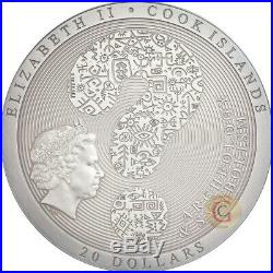 SAMSARA WHEEL OF LIFE Archeology Symbolism Cook Islands 3 Oz Silver Coin PRESALE