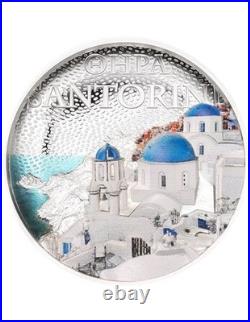 SANTORINI Architectures of the World 2 Oz Silver Coin 10$ Cook Islands 2025