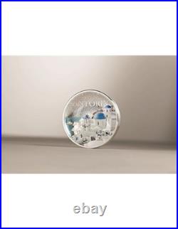 SANTORINI Architectures of the World 2 Oz Silver Coin 10$ Cook Islands 2025