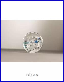 SANTORINI Architectures of the World 2 Oz Silver Coin 10$ Cook Islands 2025