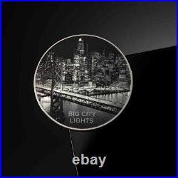 SAN FRANCISCO Big City Lights 1 Oz Silver Coin $5 Cook Islands 2024 Sale price