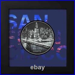 SAN FRANCISCO Big City Lights 1 Oz Silver Coin $5 Cook Islands 2024 Sale price