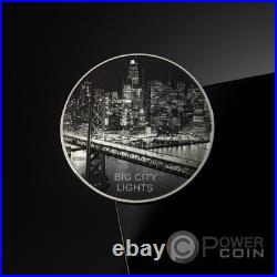 SAN FRANCISCO Big City Lights Silver Coin 5$ Cook Islands 2024