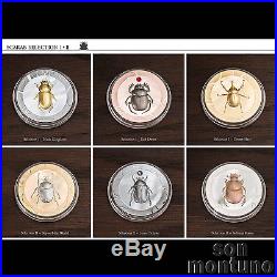 SCARAB SELECTION II 2nd Set of 3 Silver Proof Coins 2017 Cook Islands MTG=499