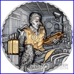 SCIENCE LAB Steampunk 3 Oz Silver Coin 20$ Cook Islands 2023