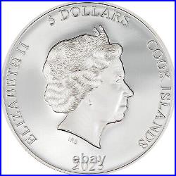 SECOND SKIN 1oz Silver Coin $5 Cook Islands 2023