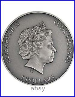 SECRET HEART 1 Oz Silver Coin 5$ Cook Islands 2023