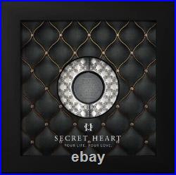 SECRET HEART 1 Oz Silver Coin $5 Cook Islands 2023