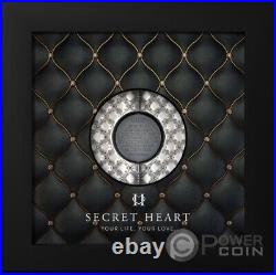 SECRET HEART 1 Oz Silver Coin 5$ Cook Islands 2023