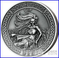 SIF Norse Gods High Relief 2 Oz Silver Coin 10$ Cook Islands 2016