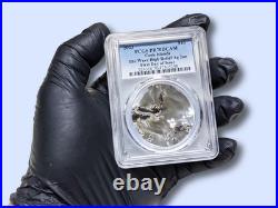 SILVERLAND THE WAVE 2023 $10 2 oz Silver HR Coin Cook Islands PCGS PR70 DCAM