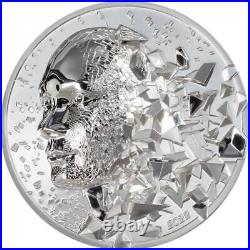 SILVER BURST 2.0 2022 $20 3 oz Pure Silver Proof smartminting Coin Cook Islands