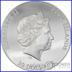 SILVER BURST 3 Oz Silver Coin 20$ Cook Islands 2021
