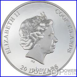 SILVER BURST 3 Oz Silver Coin 20$ Cook Islands 2022