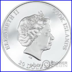 SILVER BURST 3 Oz Silver Coin 20$ Cook Islands 2023