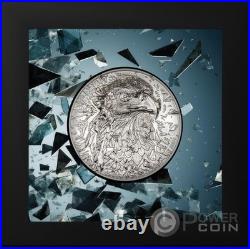SILVER BURST Bald Eagle 3 Oz Silver Coin 20$ Cook Islands 2024