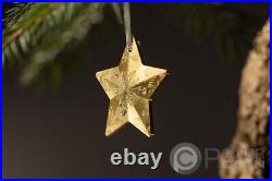 SNOWFLAKE STAR Holiday Ornament Gilded 1 Oz Silver Coin 5$ Cook Islands 2023