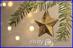 SNOWFLAKE STAR Holiday Ornament Gilded 1 Oz Silver Coin 5$ Cook Islands 2023