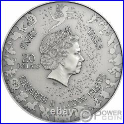 SNOW WHITE Fairy Tales Fables 3 Oz Silver Coin 20$ Cook Islands 2021