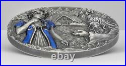 SNOW WHITE Fairy Tales Fables 3 Oz Silver Coin 20$ Cook Islands 2021