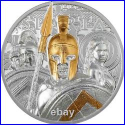 SPARTA 2023 $20 3 oz Pure Silver Smartminting Coin Cook Islands CIT