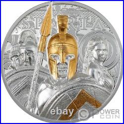 SPARTA 3 Oz Silver Coin 20$ Cook Islands 2023