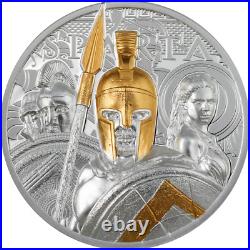 SPARTA 3oz Silver Coin $20 Cook Islands 2023