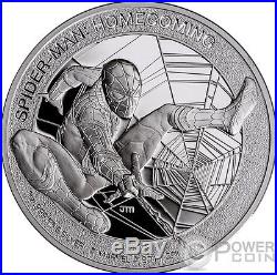 SPIDERMAN Homecoming Marvel 1 Oz Silver Coin 5$ Cook Islands 2017