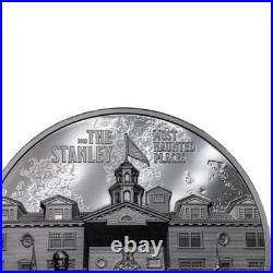 STANLEY Haunted Places 2 oz Silver Black Proof Coin Cook Islands 2023