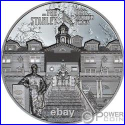 STANLEY Most Haunted Places 2 Oz Silver Coin 10$ Cook Islands 2023