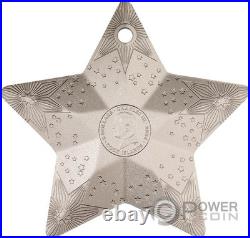STARRY SKY STAR Holiday Ornament 1 Oz Silver Coin 5$ Cook Islands 2024