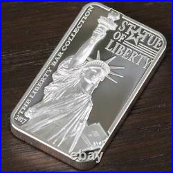 STATUE OF LIBERTY 2017 COOK ISLANDS 2oz Proof Silver Coin