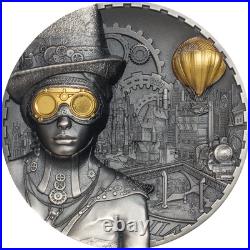 STEAMPUNK 3 Oz Silver Coin 20$ Cook Islands 2020