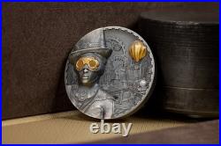 STEAMPUNK 3 Oz Silver Coin 20$ Cook Islands 2020