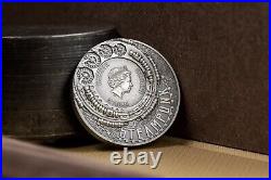 STEAMPUNK 3 Oz Silver Coin Antique Finish 20$ Cook Islands 2020