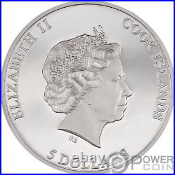 SYDNEY Big City Lights 1 Oz Silver Coin 5$ Cook Islands 2023