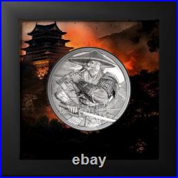 Samurai 5 oz silver coin proof Cook Islands 2025