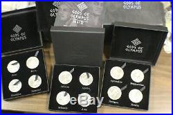 Scarce 2016-17 Cook Islands Gods Of Olympus 12 Coin Silver Coin Medal Set