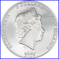 Second Skin 1 oz Proof Silver Coin 5$ Cook Islands 2023