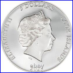 Second Skin 1 oz Proof Silver Coin 5$ Cook Islands 2023
