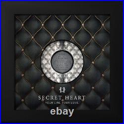 Secret Heart 2023 $5 1 Oz Antique Finish Silver Coin Cook Islands CIT