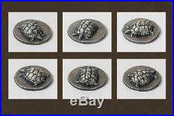 Silbermünze 999 Landschildkröte 2020 Tortoise Silver Coin 1 oz smartminting©