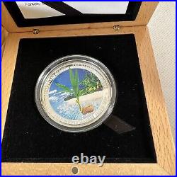 Silver Coin 2012 $5 Cook Islands The Pacific Challenge Forum Coconut (Sh17/Q9)