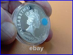 Silver Coin Inca Prince 1990 Cook Islands 500 Years of America 1492 1992 Spain