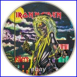 Silver coin Iron Maiden 1 Oz Silver Coin 5 Dollars Cook Islands 2024